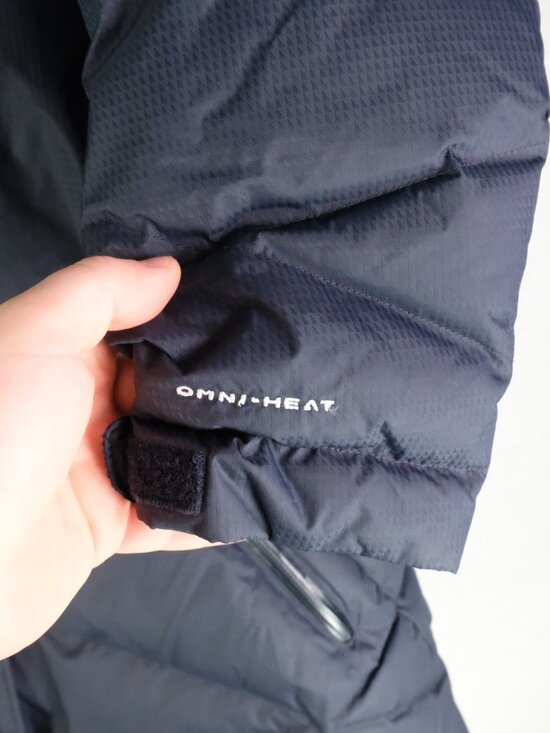 Columbia Winter Jacket Womens 2X Black Omni Heat Duck Down Fur Hood Pit Zip - Picture 5 of 13